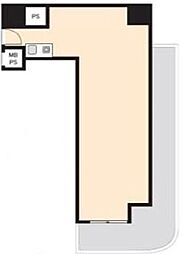 尼崎アーバンスクエアー尼崎アーバンコンフォート ワンルームの間取図画像