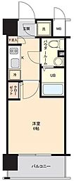 エスリード梅田グランノース 1Kの間取図画像
