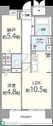 ル・セル上町台 1SLDKの間取図画像