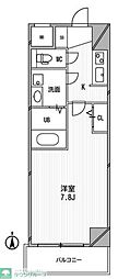 アーデンタワー西本町 1Kの間取図画像