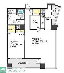 ザ・タワー大阪ザ・タワー大阪レジデンス 1SLDKの間取図画像