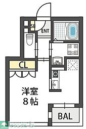 THEPLAZA東上町 ワンルームの間取図画像