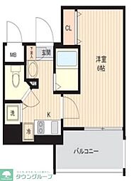 プレサンス天満ステーションフロント 1Kの間取図画像