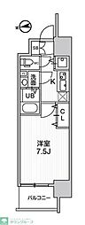 ラドゥセール都島高倉町 1Kの間取図画像