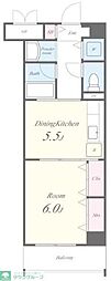 エスポワール 1DKの間取図画像