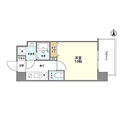 BPRレジデンス福島 1Kの間取図画像