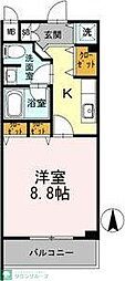 カスタリア堺筋本町 1Kの間取図画像