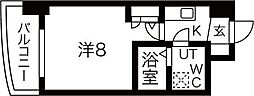 SEST新大阪 1Kの間取図画像