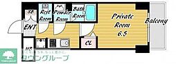 CityLuxNambaSouth 1Kの間取図画像