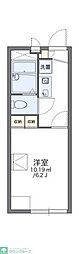レオパレスGINGA 1Kの間取図画像