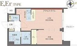 プレジオ塚本ASIAN 1LDKの間取図画像