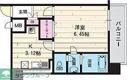 メゾン・ド・ヴィレ都島 1Kの間取図画像