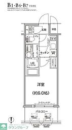 エスリード新大阪グランゲートSOUTH 1Kの間取図画像