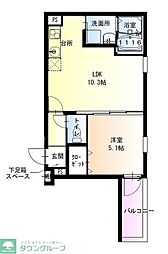 大阪市淀川区十三元今里3丁目アパート 1LDKの間取図画像