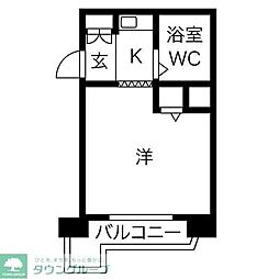 JPアパートメントSUITA 1Kの間取図画像
