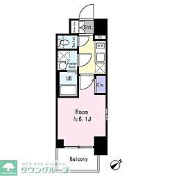 大阪市東淀川区東淡路4丁目マンション 1Kの間取図画像