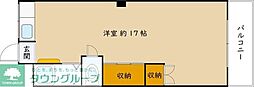 101号岡崎マンション ワンルームの間取図画像