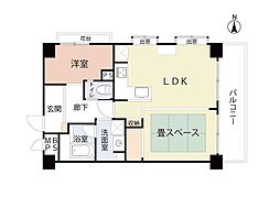 ライオンズマンション千葉山王 1SLDKの間取図画像