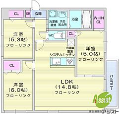 物件の間取り