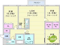 物件の間取り