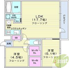 物件の間取り