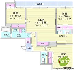 物件の間取り