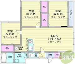 物件の間取り