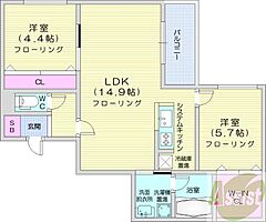 物件の間取り