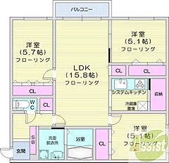 物件の間取り