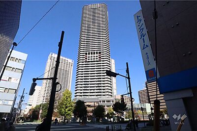 外観：勝どきビュータワーの外観(南側から)