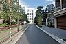 周辺：敷地西側の前面道路(南方面から)