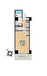 ステーションタワー浦安 1Kの間取図画像