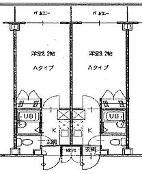 5・マルゴ 1Kの間取図画像