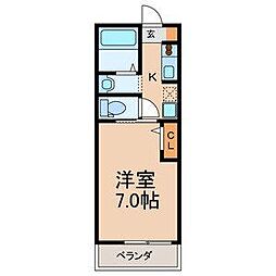 スタイルニュー.A16 1Kの間取図画像