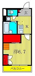 クレイン3 1Kの間取図画像
