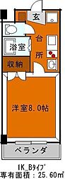 KISMET浦安 1Kの間取図画像