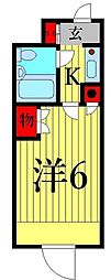 ダイニチ館F-31番館 1Kの間取図画像