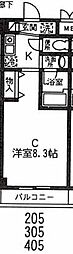 イルネージュ舞浜 1Kの間取図画像