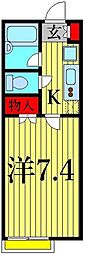 ピュアボナール瑞江 1Kの間取図画像