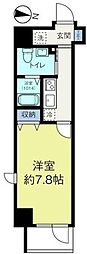 THREEBLOCKS3 1Kの間取図画像