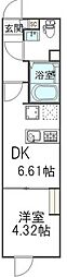 ヴランドール葛西 1DKの間取図画像