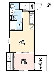 robot home 瑞江 1LDKの間取図画像