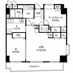 ドミール・コンフォール 1SLDKの間取図画像