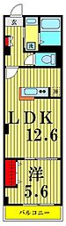 パークファミリア南篠崎 1LDKの間取図画像