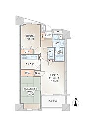 マークス亀戸 2LDKの間取図画像