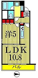 COMFORIA錦糸町 1LDKの間取図画像