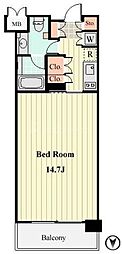 willDo清澄 1Kの間取図画像