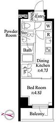 GRANPASEO清澄白河2 1DKの間取図画像