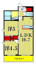 S-RESIDENCE錦糸町パークサイド 1SLDKの間取図画像