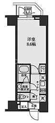 S-RESIDENCE清澄白河 1Kの間取図画像